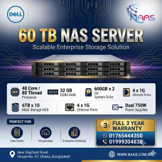 Dell 60TB NAS Server Scalable Enterprise Storage Solution